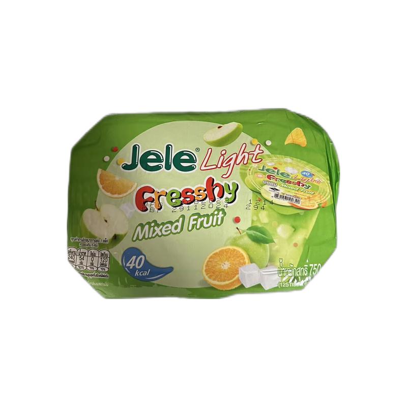 泰国 JELE LIGHT果冻 综合口味6*125g/Gelee gemischte Geschmacksrichtungen 6*125g