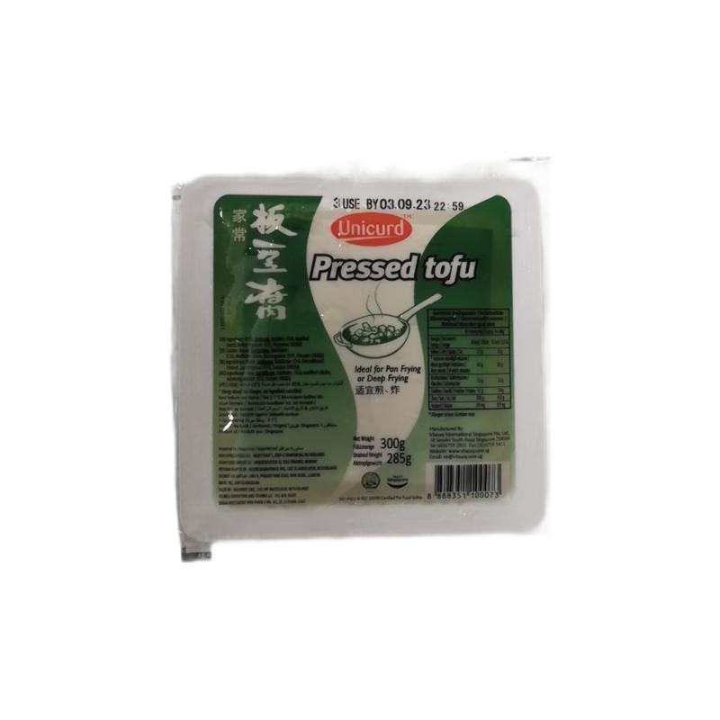 保质期；2024-04-20生鲜 统一 日本豆腐/板豆腐 绿盒 300g/Gepresster Tofu green  300g