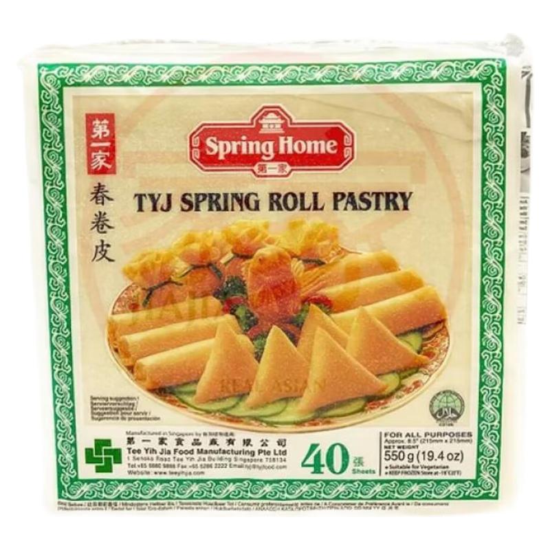 生鲜 冷冻 第一家 春卷皮 550g（40张）/TYJ Spring Roll Pastry