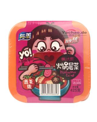 与美 自热火锅/自热火锅冒菜 蔬菜版 425g/feuertopf-Nudelgericht scharf 425g