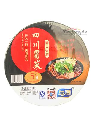 与美 四川冒菜 浓香麻辣 碗装 288g/ fertiggericht scharf 288g