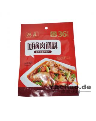 德庄 调料 回锅肉调料36°(含两小袋)120g Seasoning Sauce 36° pork
