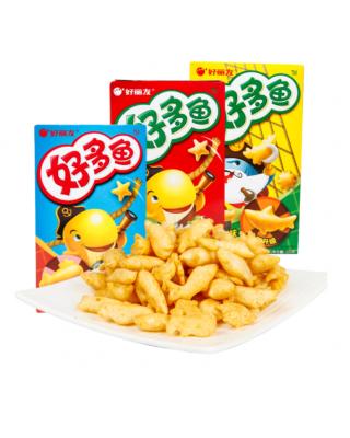 好丽友 好多鱼 蜂蜜牛奶味 33g/HLY HDY Knusprige Keks mit hongie 33g