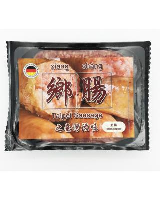 生鲜 冷冻 香肠 乡肠之台湾滋味（黑椒）烤肠 300g左右