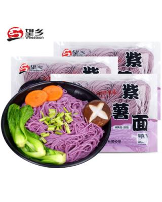 冷藏新鲜面条 望乡 紫薯鲜面条 400g/Wheatsun fresh noodle sweet purple potato 400g