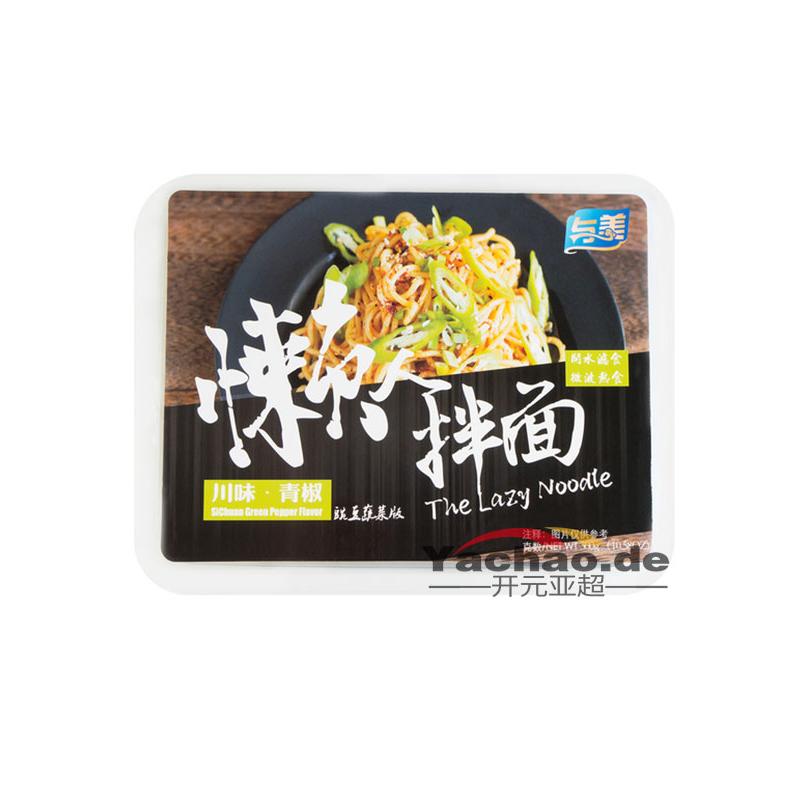 与美 懒人拌面 川味青椒味 300g/Yumei instant noodle green pepper 300g