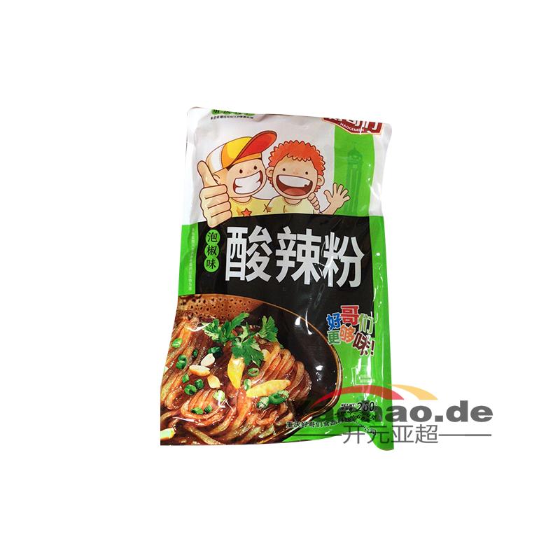 好哥们 重庆酸辣粉 泡椒味260g/Chongqing heiße und saure Nudeln mit eingelegten Paprika 260g