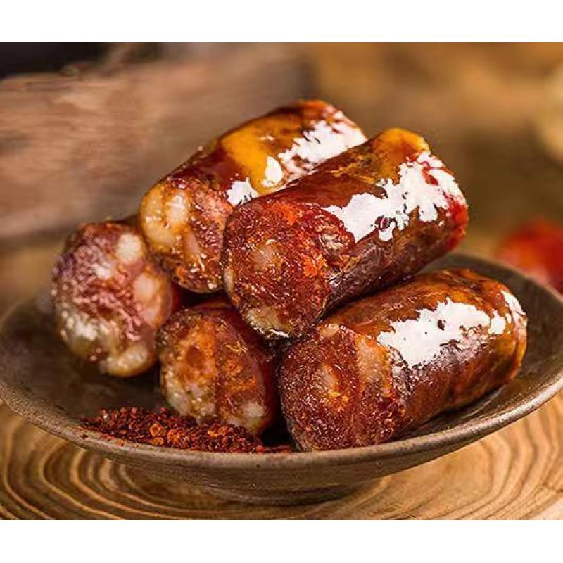 腊味居 麻辣川式香肠 （3根装）/Scharfe Sichuan-Wurst (3er-Pack)