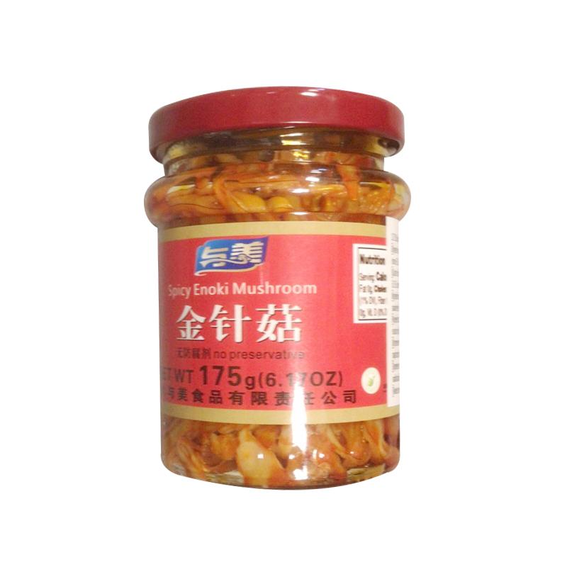 与美 红油金针菇 175g/Rotes Öl Golden Needle Pilz 175g