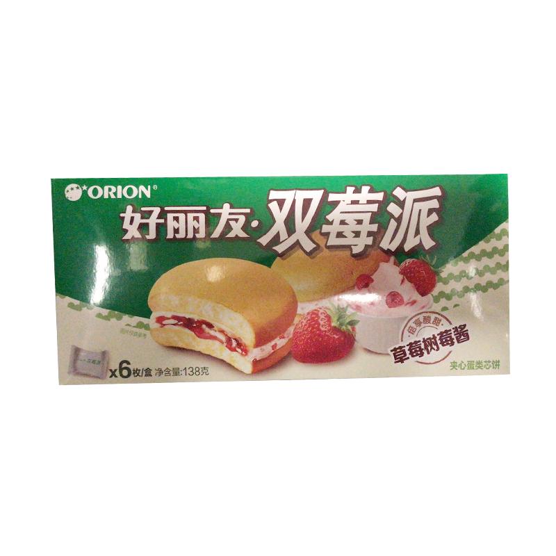 好丽友 双莓派 草莓树莓酱味 138g/Double Raspberry Pi Strawberry Raspberry Sauce Flavor 138g