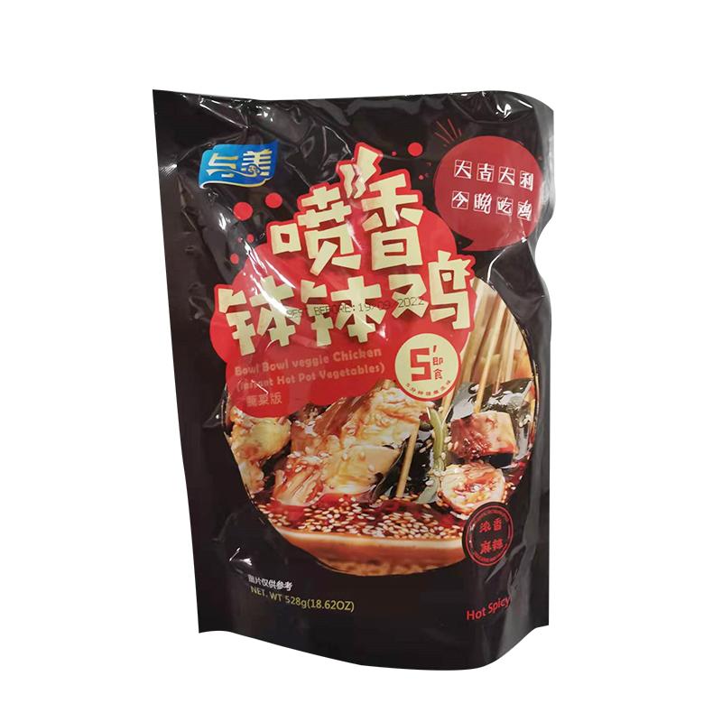 与美 钵钵鸡 红油味 蔬菜豆干版 袋装 528g/ red oil flavored vegetable, dried bean version