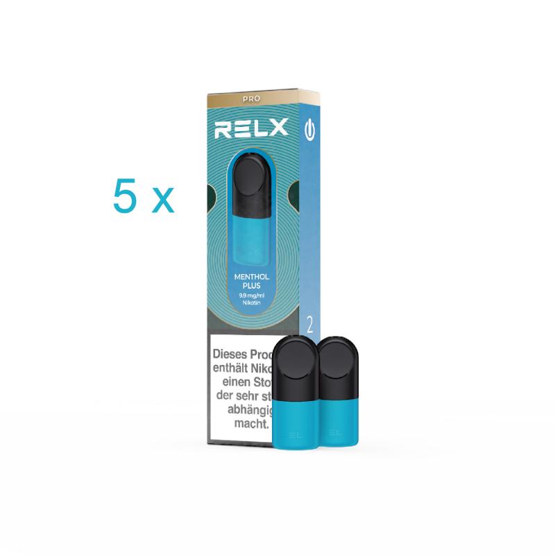 活动 悦刻 RELX Menthol Plus-9.9mg/ml 5 盒套装 薄荷味