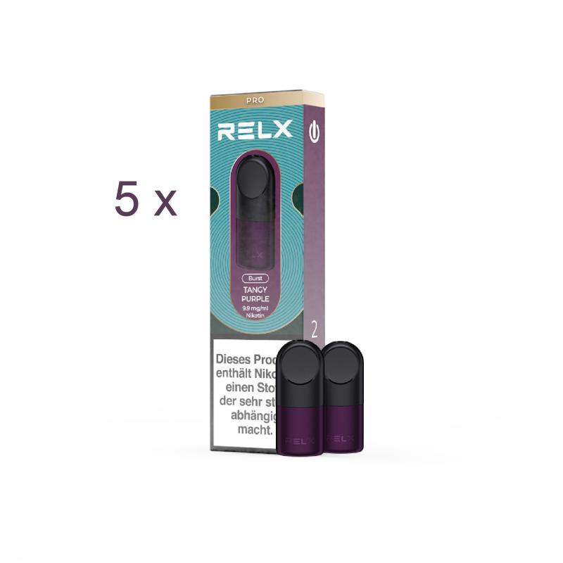 活动 悦刻 RELX Tangy Purple-9.9mg/ml 5盒套装 葡萄味