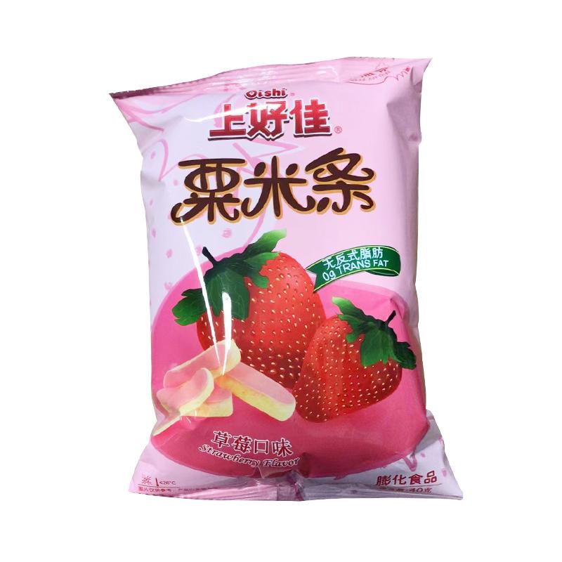 上好佳 栗米条 草莓味40g/Überlegener Kastanien-, Reis- und Erdbeergeschmack 40g