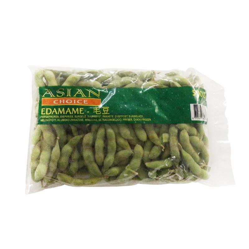 生鲜 冷冻 毛豆 毛豆荚500g./500g Edamamehülsen