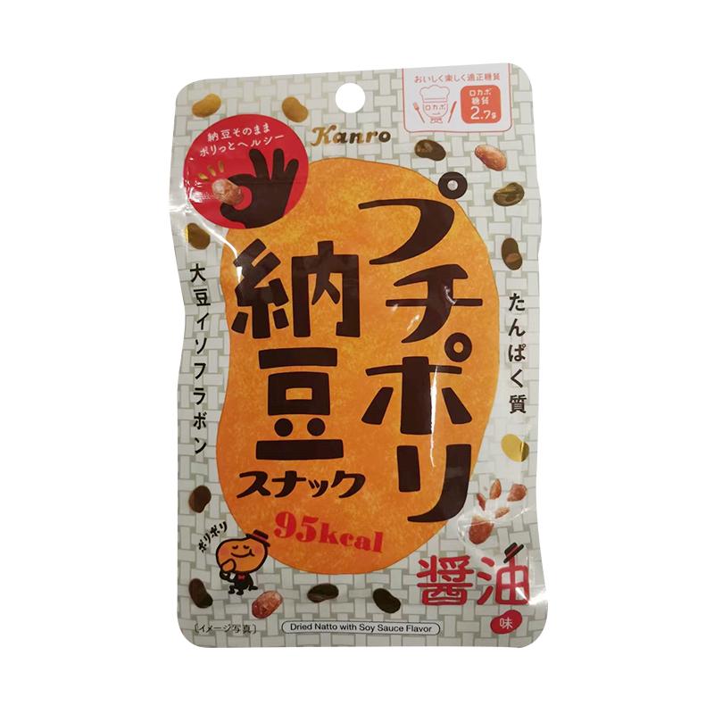 买二赠一 kanro甘乐 低卡纤维香酥纳豆 酱油味20g/Ganle Crispy Natto mit kalorienarmer Faser 20g