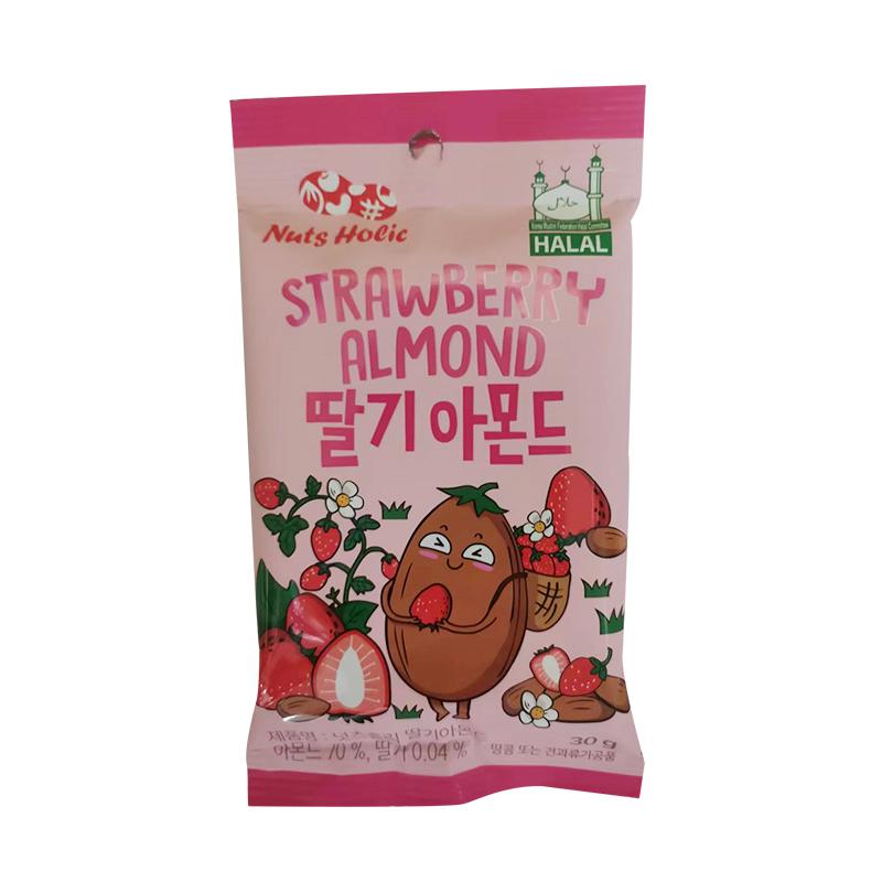 Nuts holic 坚果杏仁草莓味30g/Nuss-Mandel-Erdbeer-Geschmack 30g