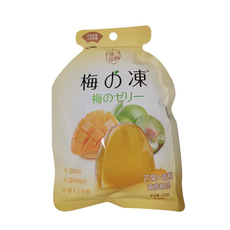 溜溜梅 蒟蒻果冻 芒果+青梅120g/Gelee Mango + Grüne Pflaume 120g