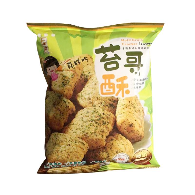 一口田 十榖米同心饼 阳光海苔35g/Zehn Körner Reis Tongxin Kuchen Sonnenschein Seetang 35g