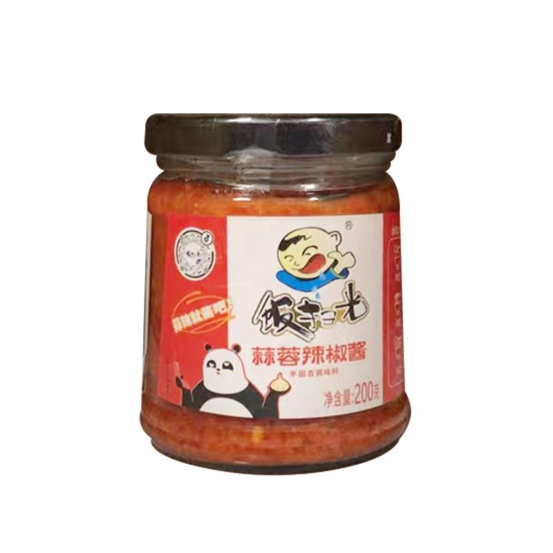 饭扫光 蒜蓉辣椒酱200g/Fansaoguang Knoblauch-Chili-Sauce 200g