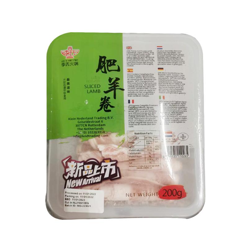 生鲜 冷冻 李氏火锅 肥羊卷 羊肉卷 200g/邮寄勿拍！如邮寄变质不售后