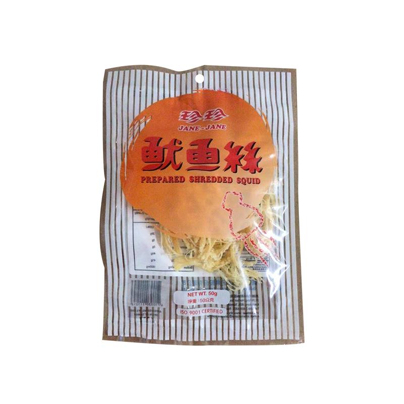 珍珍 鳕鱼丝/鱿鱼丝50g/Geschredderter Tintenfisch 50g