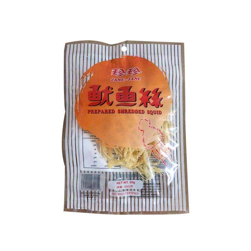 珍珍 鳕鱼丝50g/Geschredderter Tintenfisch 50g