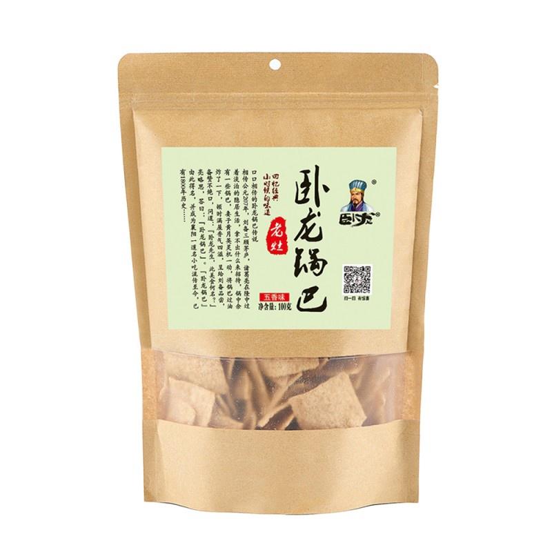 卧龙 老灶锅巴 五香味 200g/Knusprige Kruste fünf Würziger Geschmack 200g