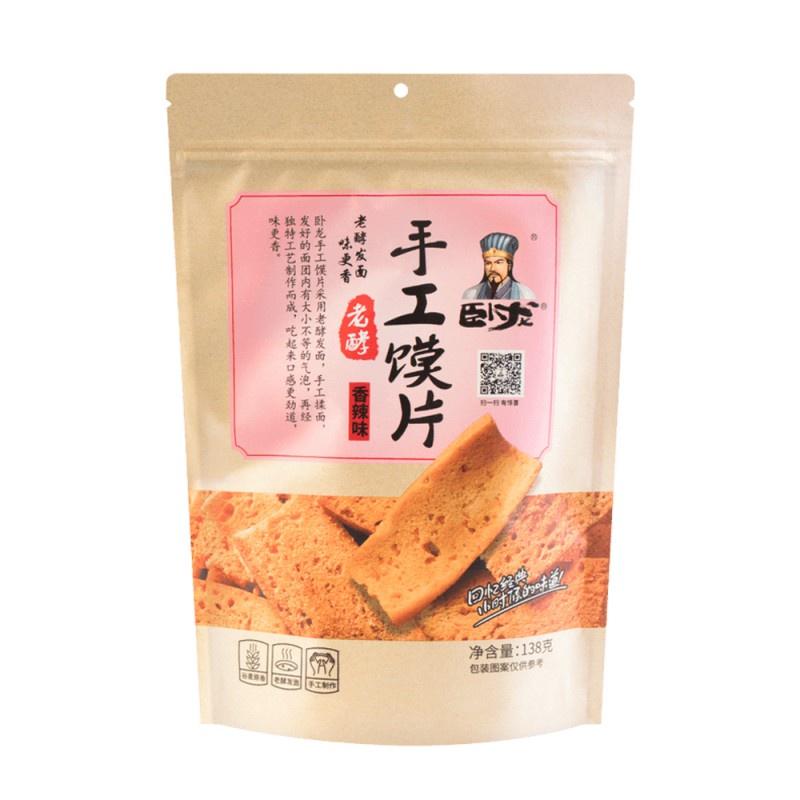 卧龙 馍片 香辣味 138g/Roasted Steamed Bread spicy Flavor 138g