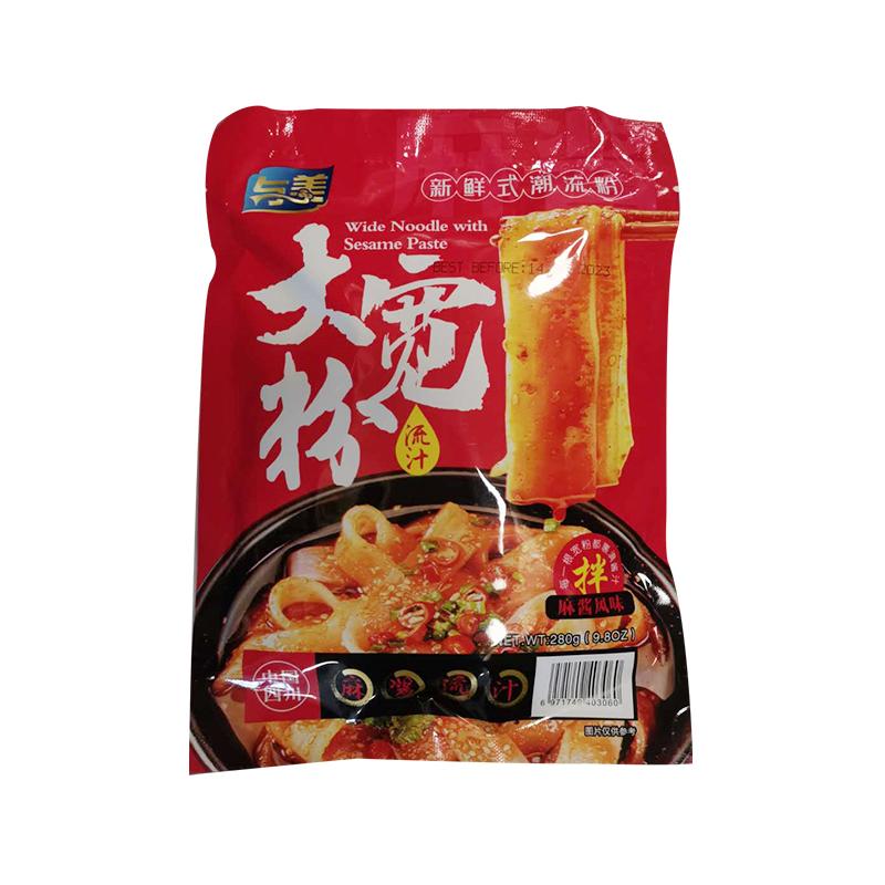 与美 麻酱宽粉280g/Breites Mehl mit Sesampaste