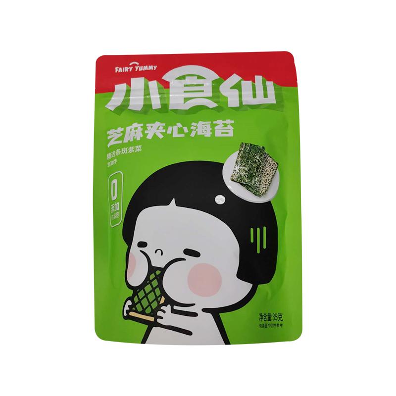 小食仙 芝麻夹心海苔 35g /Liangpin Shop Sesam Sandwich Seetang 35g