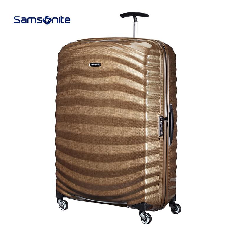 德国 新秀丽Samsonite LITE-SHOCK 98V 旅行箱拉杆箱 金色 25寸73升 62765-1775