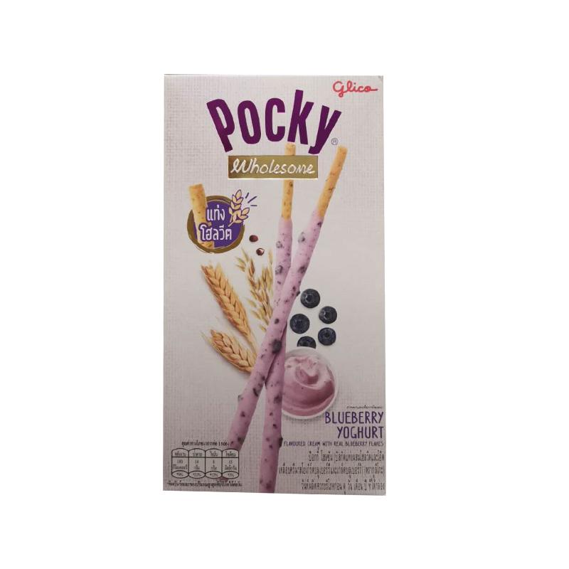 POCKY 巧克力棒 蓝莓酸奶味36g/Schokoladenriegel Erdbeer Joghurt Geschmack 36g