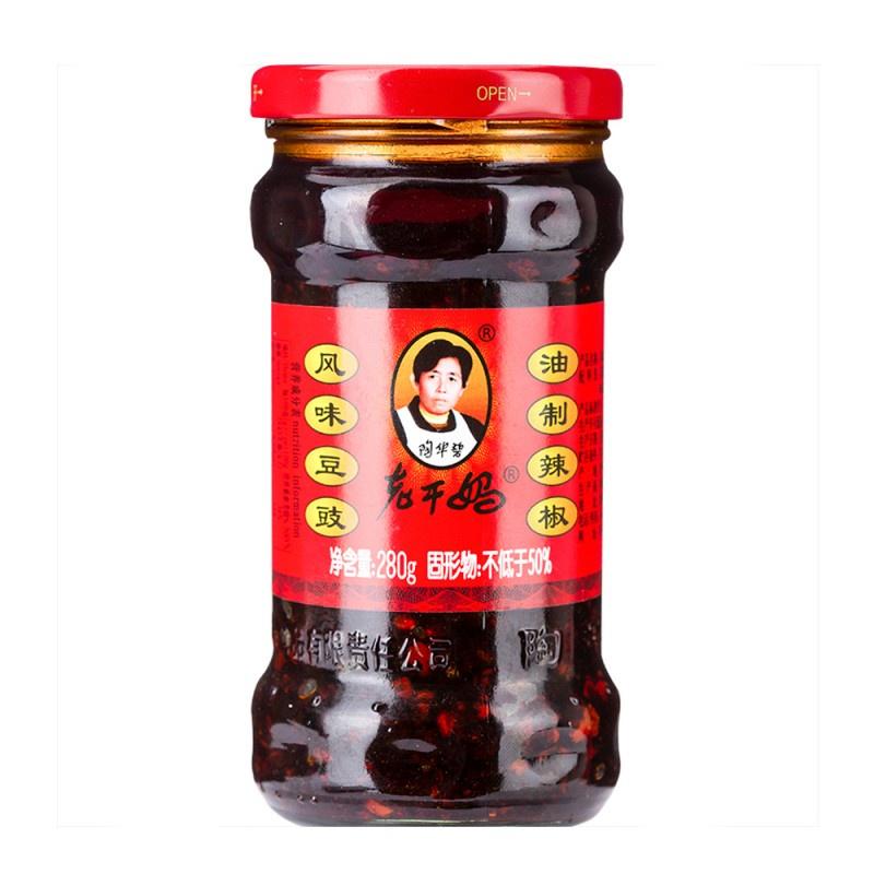 老干妈 风味豆豉油制辣椒 280g/Laoganma Preserved Black Beans in Chilli Oil 280g