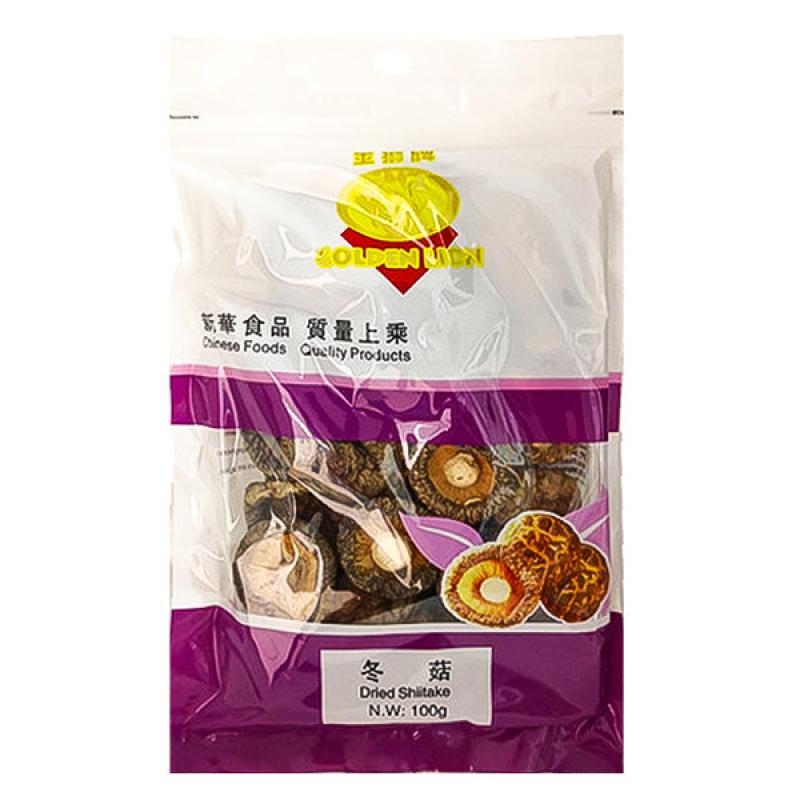 金狮牌 厚冬菇/香菇/光面菇 100g/Dried Mushroom 100g