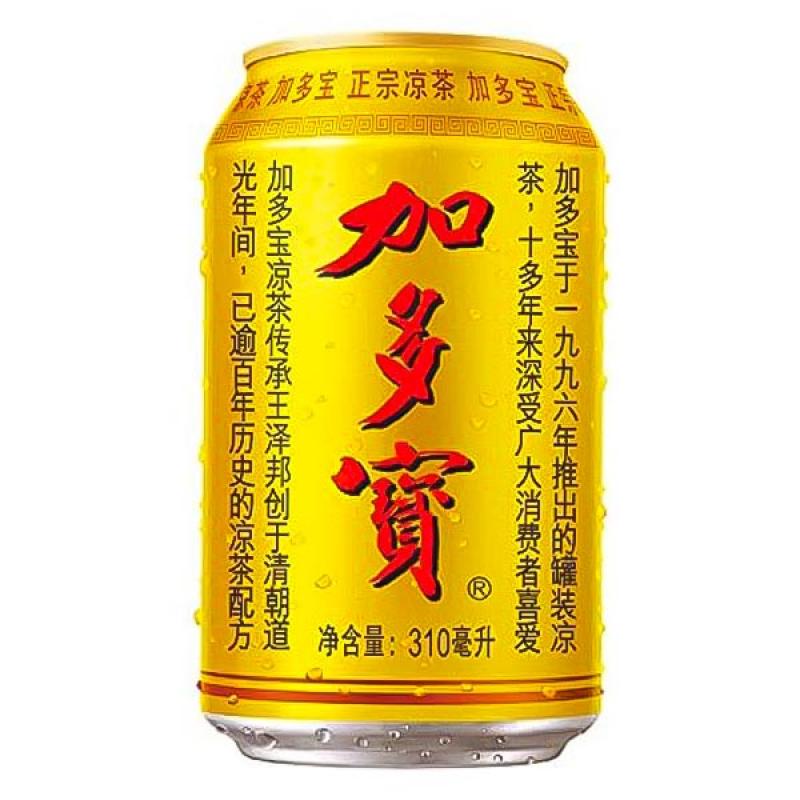 加多宝 罐装凉茶 金装/红罐 310ml/Kraeutergetraenke 310ml