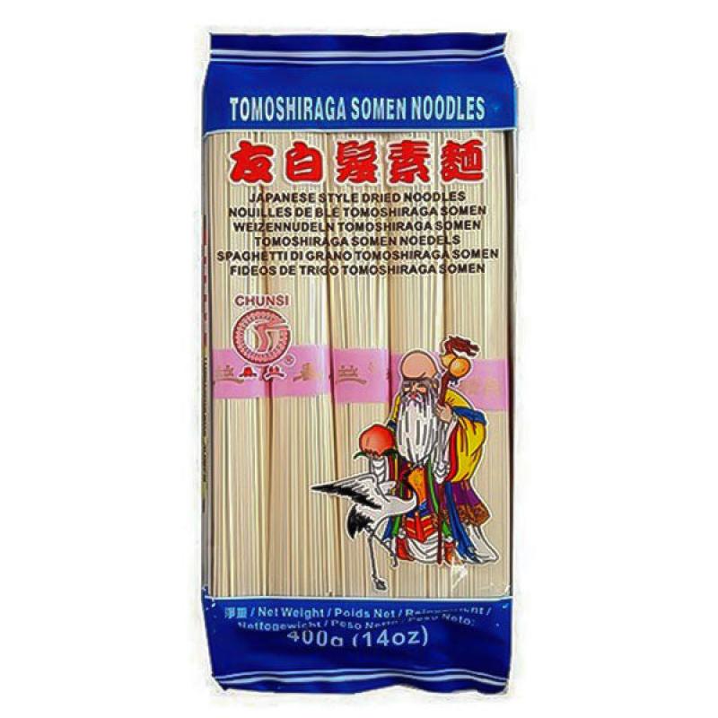 春丝 友白发素面 小包 400g/Tomoshiraga Somen 400g