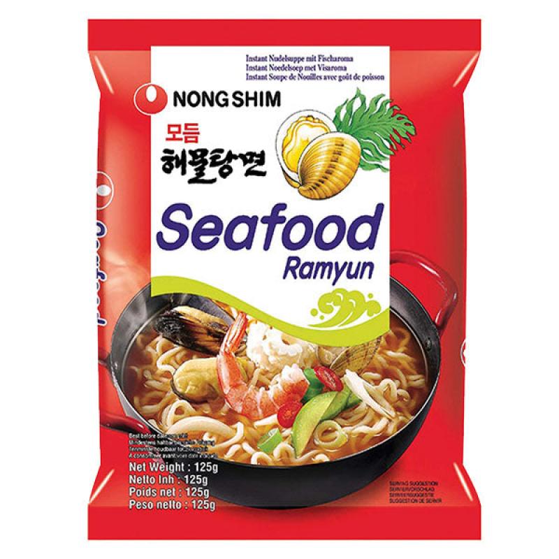 韩国农心 辛拉面 海鲜味 方便面  Seafood Ramyum 125g/NONG SHIM  Nudel Seafood 125g