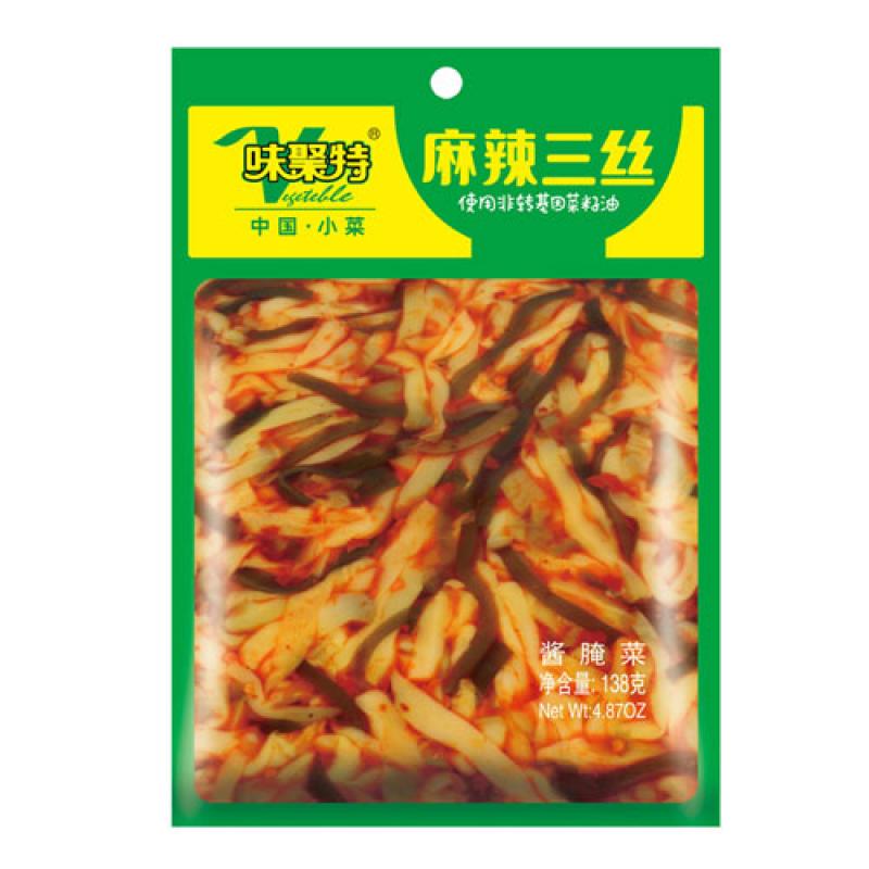 味聚特 麻辣三丝 138g/Eingelegete Gemüse138g