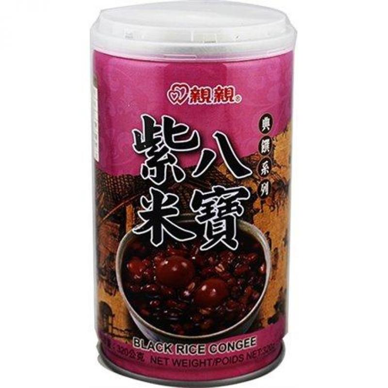 台湾 亲亲 紫米八宝粥 320g/QQ Canned black rice congee 320g