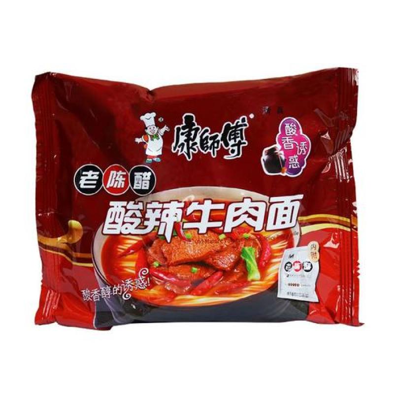 康师傅方便面 老陈醋酸辣牛肉面 110g/Instant Nudeln Essig und Sauer Rindgeschmack