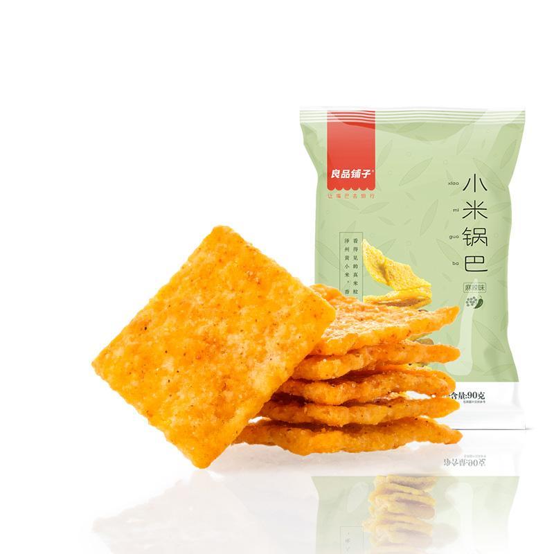 良品铺子 小米锅巴 麻辣味 90g/Hirsenkeks Mala 90g