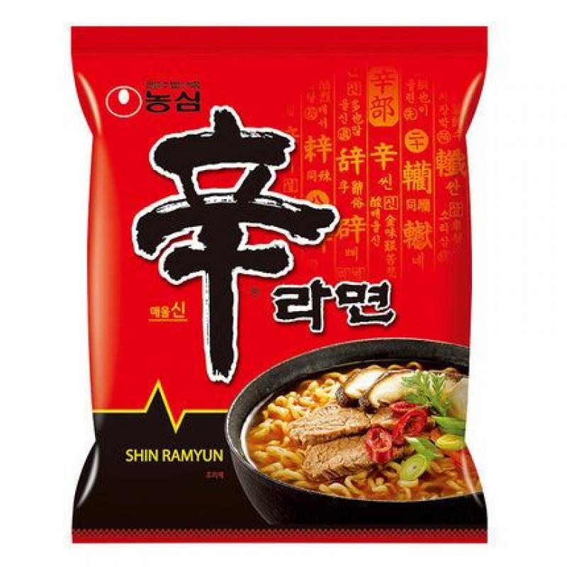 韩国农心 辛拉面 经典香菇面 方便面 120g/Instantnudeln sehr Scharf 120g