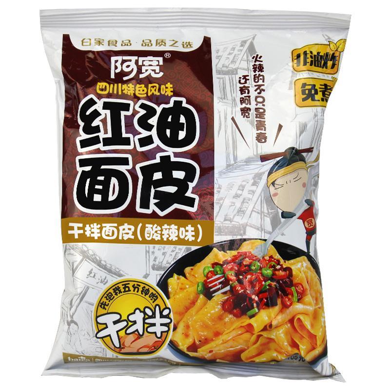 白家阿宽 红油面皮 酸辣味 105g/instant Nudel 105g