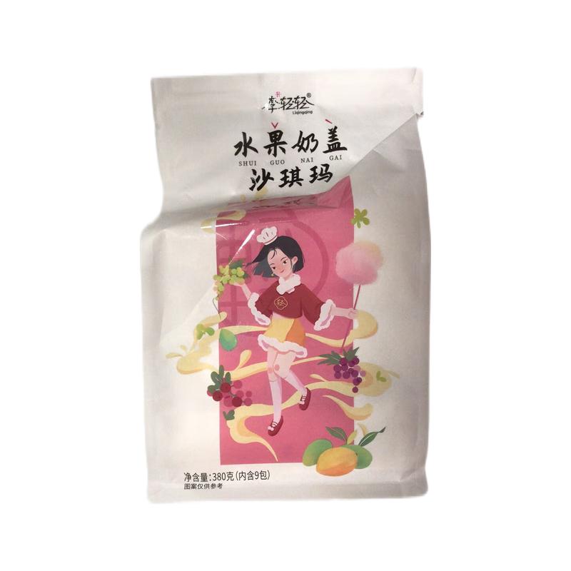 李轻轻 沙琪玛 水果奶盖沙琪玛380g/Fruchtmilch Gai Shaqima