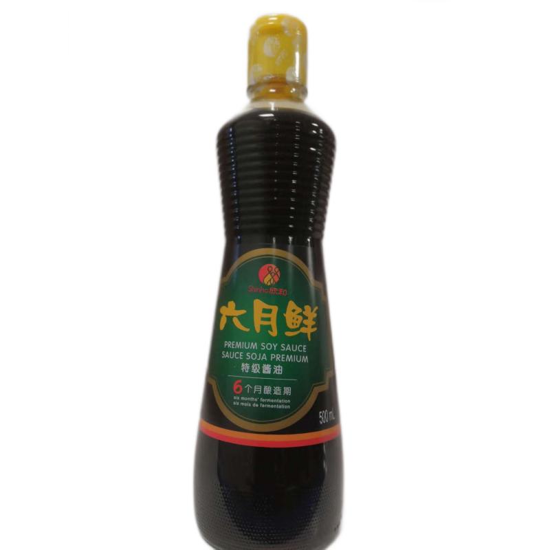六月鲜 特级酱油 500ml/premium soy sauce 500ml