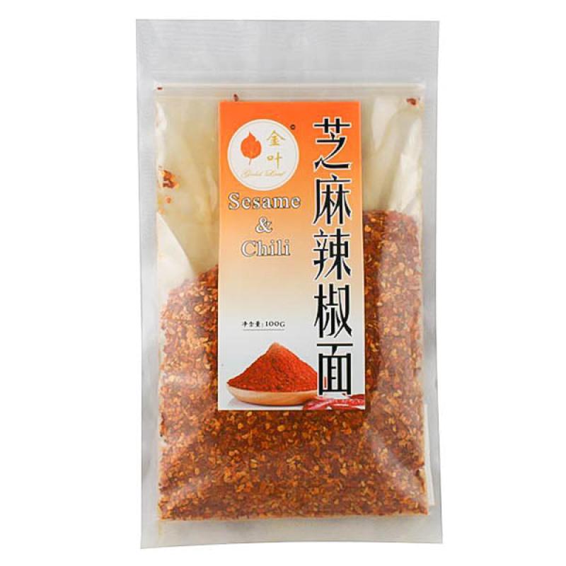 金叶 芝麻辣椒面100g-JY Chili Pulver mit Sesam 100g