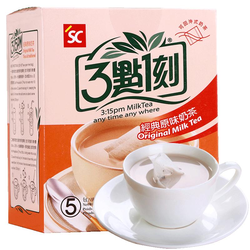 台湾原产 3点1刻 原味奶茶 5包入 20g*5/Original Milch Tee 5 Pack 20g,5