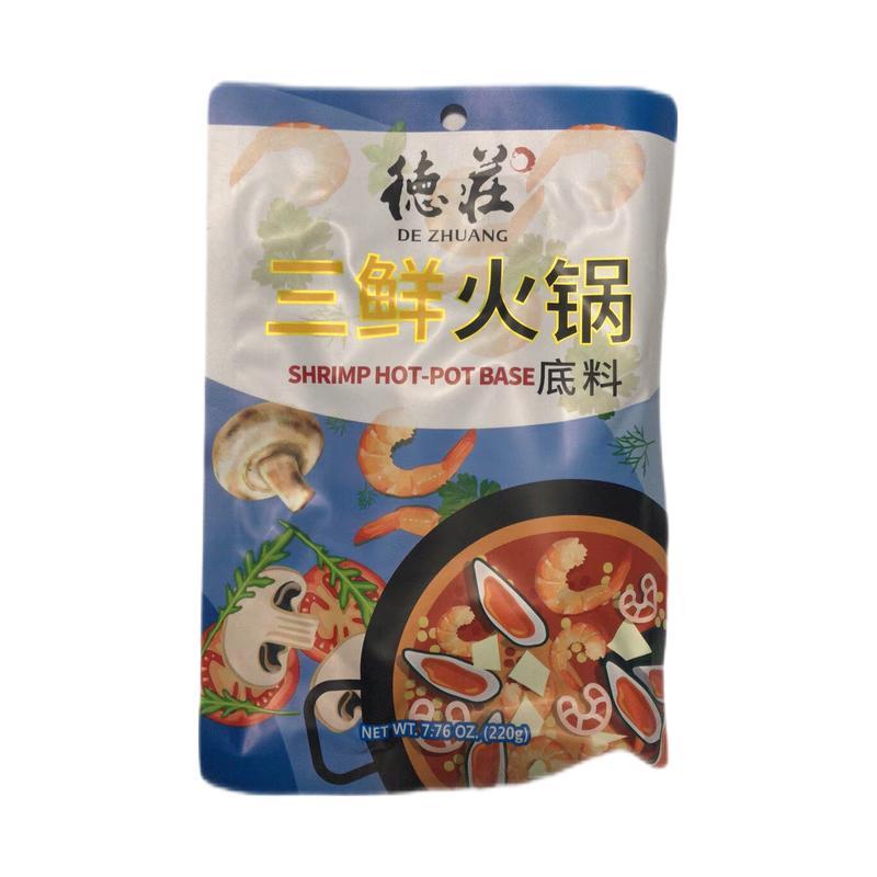 德庄 三鲜火锅底料220g/Dezhuang three fresh hotpot bottom material 220g
