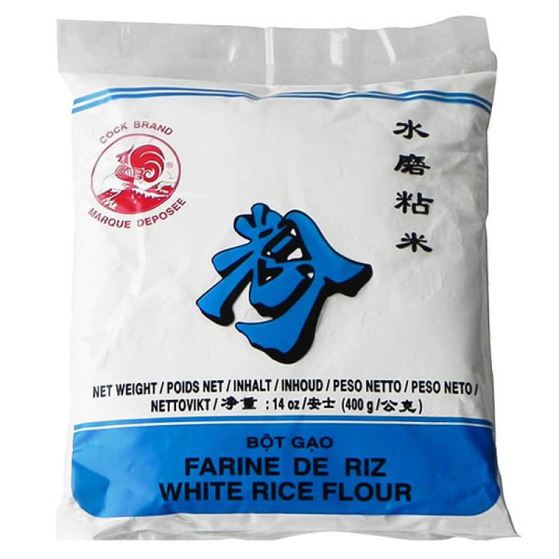 公鸡牌 Cock Brand  水磨粘米粉/面粉 400g/Reismehl - Rice Flour Farmer 400g